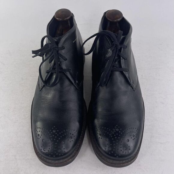 Wolky Men\'s Black Leather Walking Boot US 9.5 Lace-Up Dress Chukka Boots main image 13